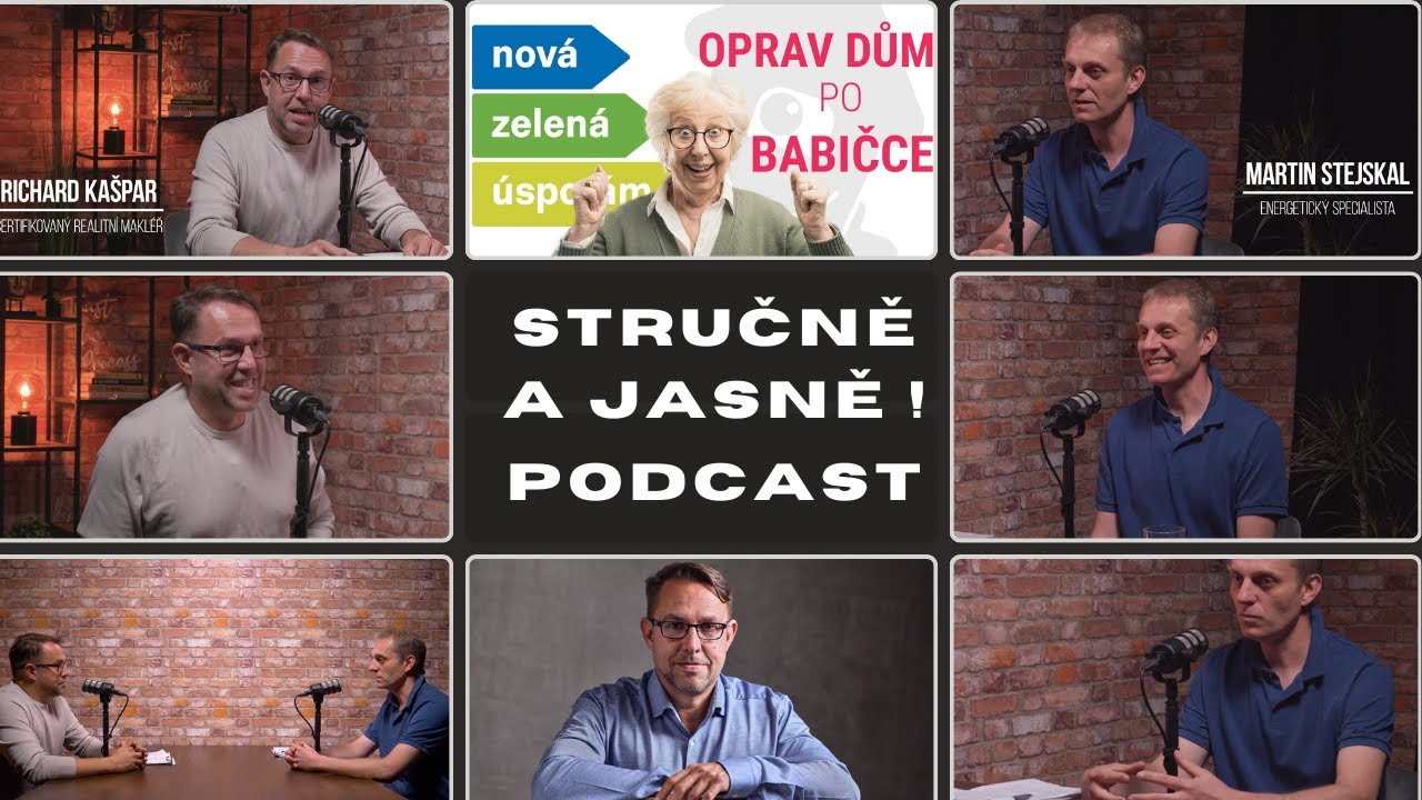 Podcast – Stručně a jasně! Díl: Oprav dům po babičce, Richard Kašpar - certifikovaný realitní makléř