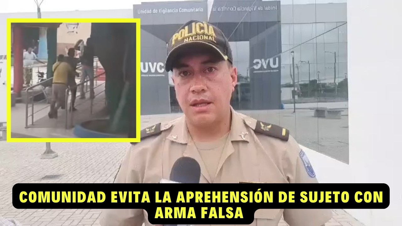 Comunidad agrede y evita la aprehensi&oacute;n de adolescente con arma falsa en Atacames