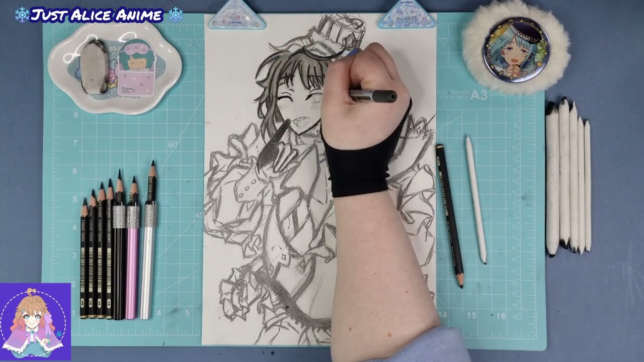 ❄️Ensemble stars⭐️Hajime Shino🐇PART 1☃️Violet Crystal 🎄Sketch and charcoal anime drawing fanart🎨
