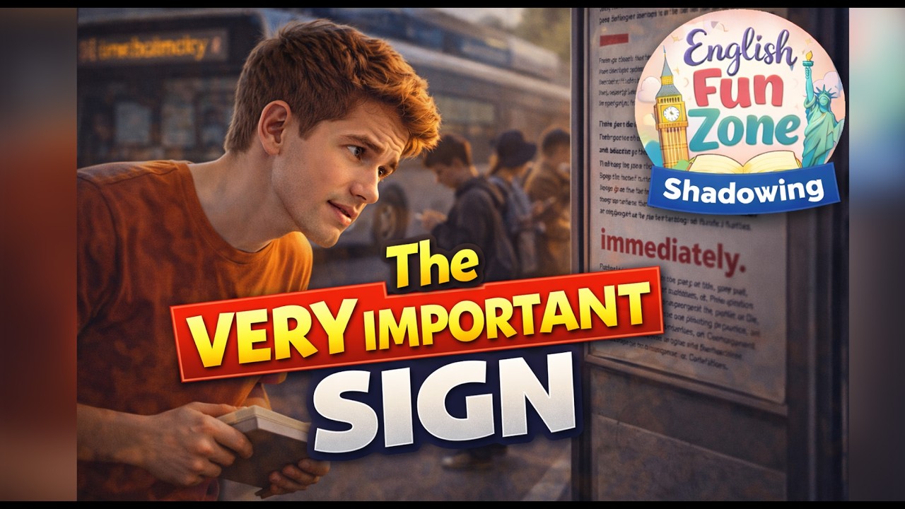 The Very Important Sign | English Shadowing Story for Real Life (A2–B1)