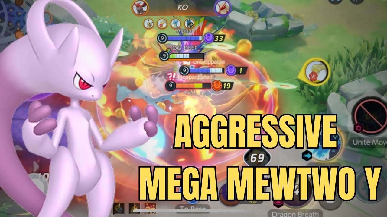 Mega Mewtwo Y Aggressive Gameplay | Pokémon Unite 2025 new Gameplay || #megamewtwoy #pokemonunite 