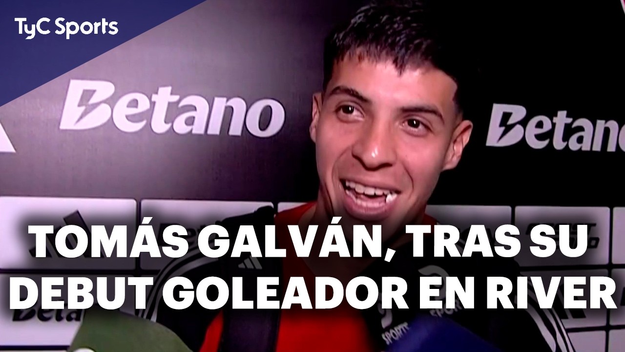 GALV&Aacute;N Y LA ALEGR&Iacute;A TRAS SU DEBUT GOLEADOR CON LA CAMISETA DE RIVER