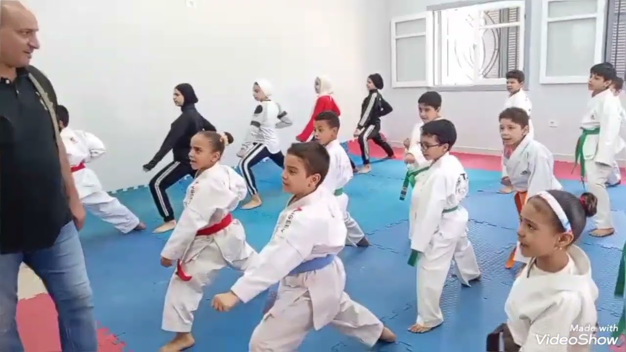 اليوم الاول من تدريب الكاراتيه بمركز الأسرة والطفل بسنباط 