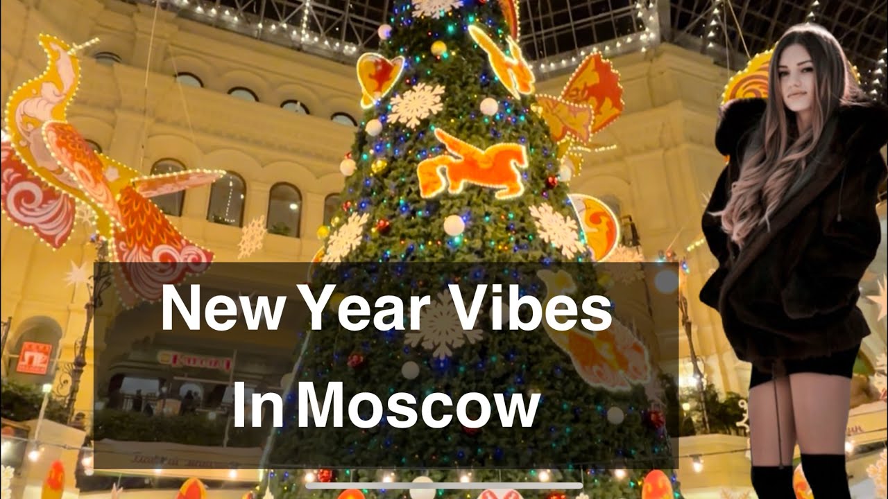 New Year Magic in Moscow’s Red Square ✨🇷🇺 | Stunning Christmas Lights