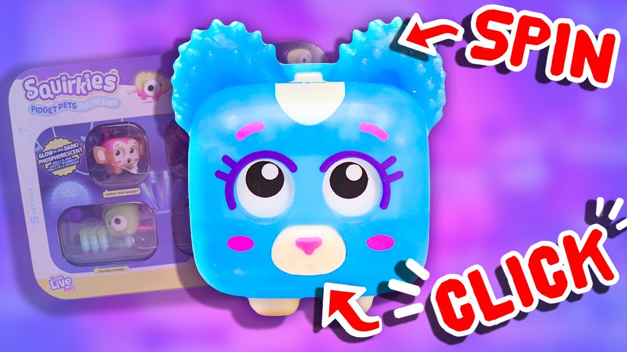 SPIN, CLICK, TWIST, CRANK, POP and GLOW?! - Squirkies Fidget Pets