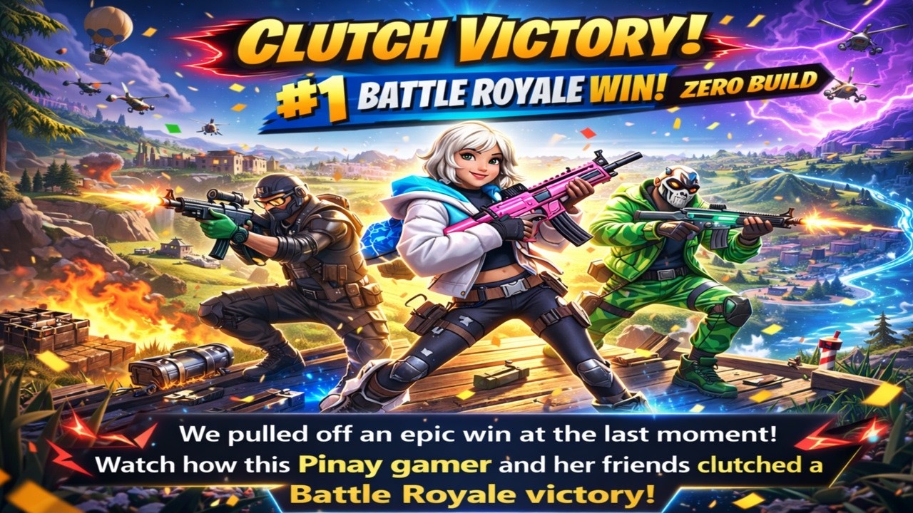 CLUTCH Victory Royale! 🇵🇭 Casual Pinay Gamer Wins with the Squad! 🎮🔥 #fortnite #gamergirl #pcgaming
