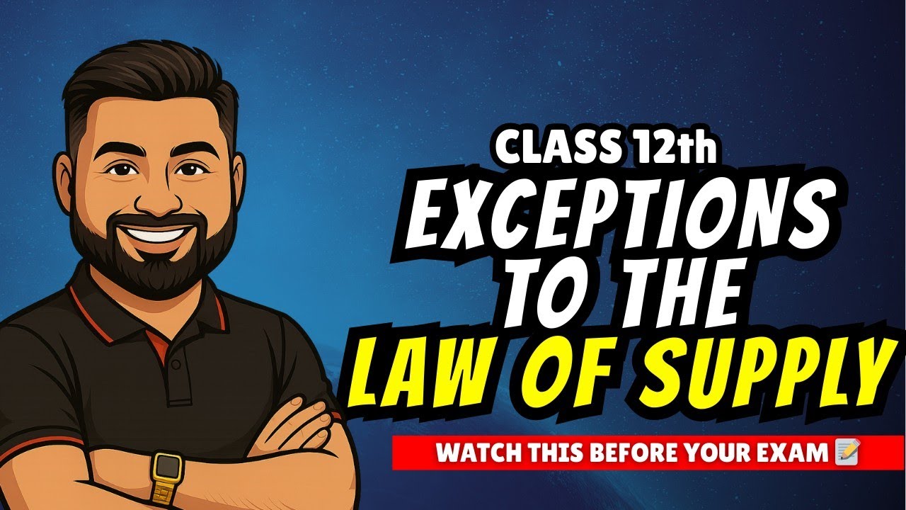 EXCEPTIONS TO THE LAW OF SUPPLY 📝 | ISC |CLASS 12 | ECONOMICS | @Shubhamnidhii 