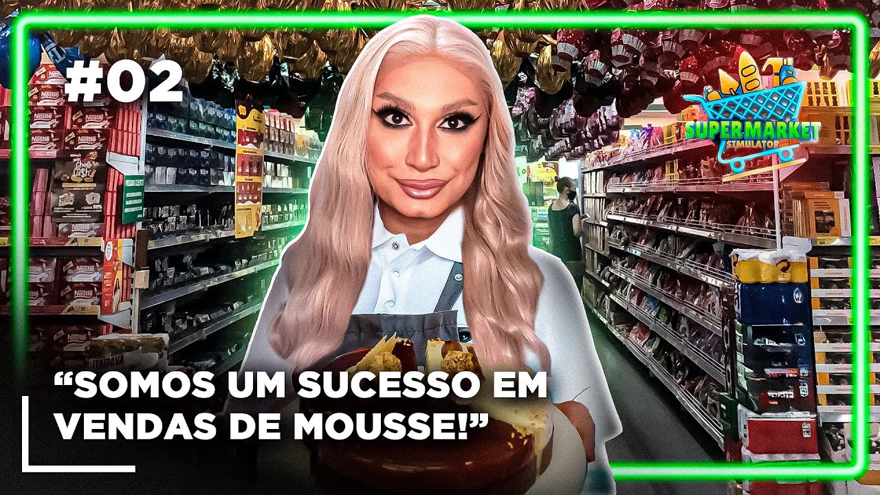 portas ABERTAS do mercadão SCATMARKET da Mandy Mess! 🥥📦 #02 | Supermarket Simulator