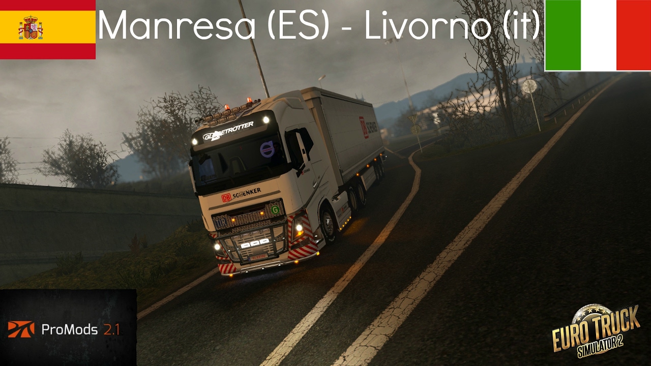 Euro Truck Simulator 2 | Promods 2.15 Manresa (ES) - Livorno (IT) (Timelapse)