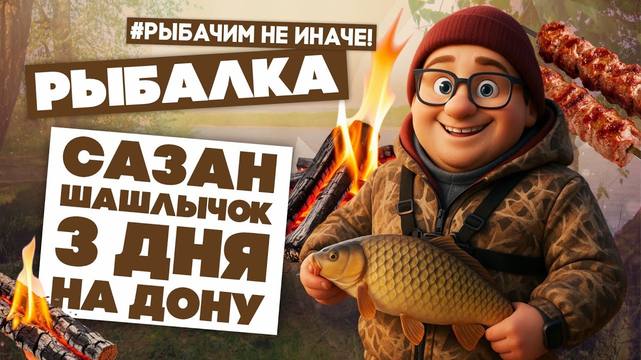 "Рыжие воры" на Дону | Полноценная рыбалка с ночевкой и шашлыком | В этот раз почти без карася