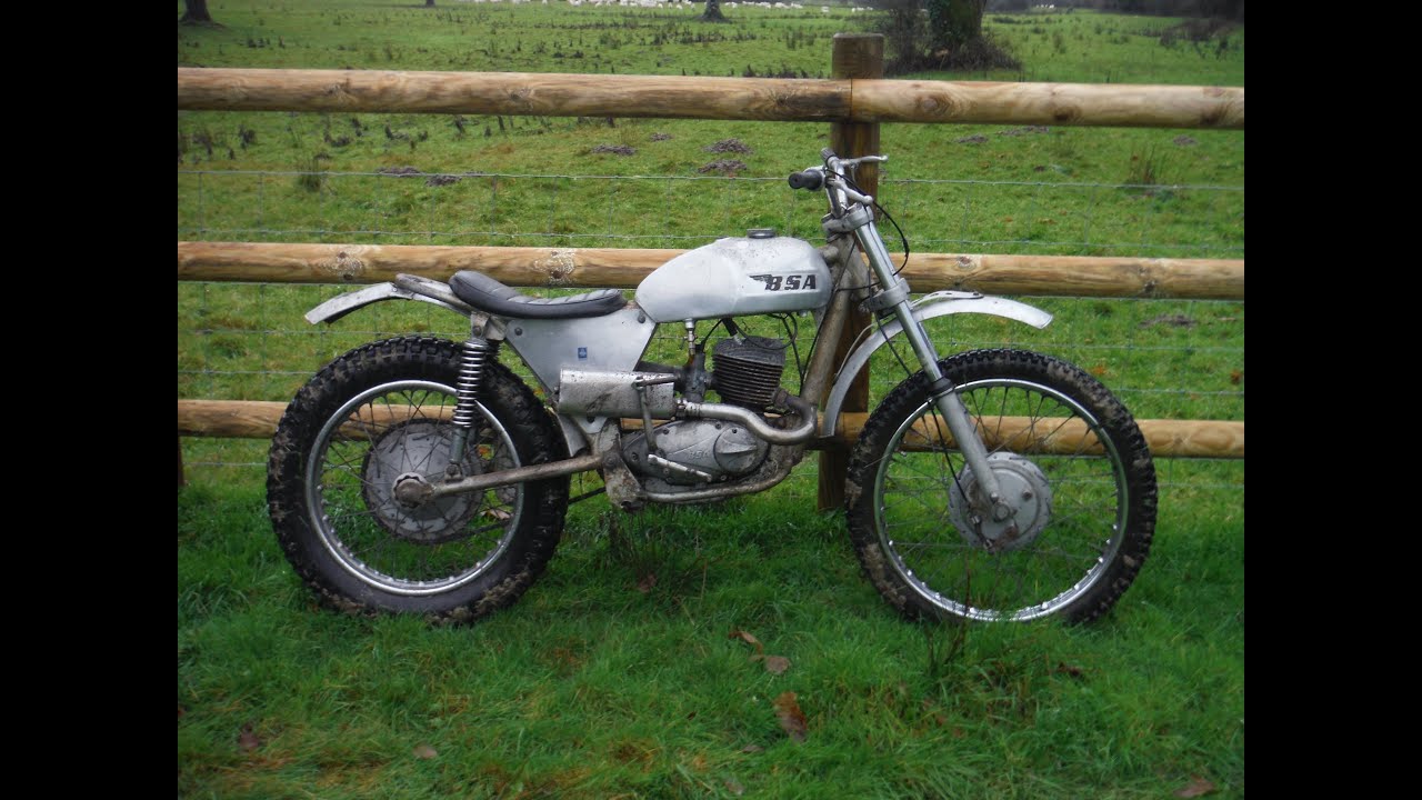 BSA Bantam / Wassell Antelope trials bike stuck clutch eventually frees after long lay up.