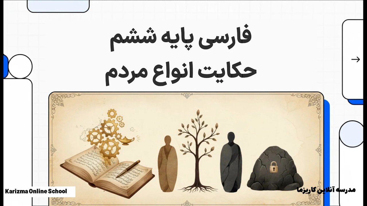فارسی ششم حکایت انواع مردم | آموزش مفهومی و ساده