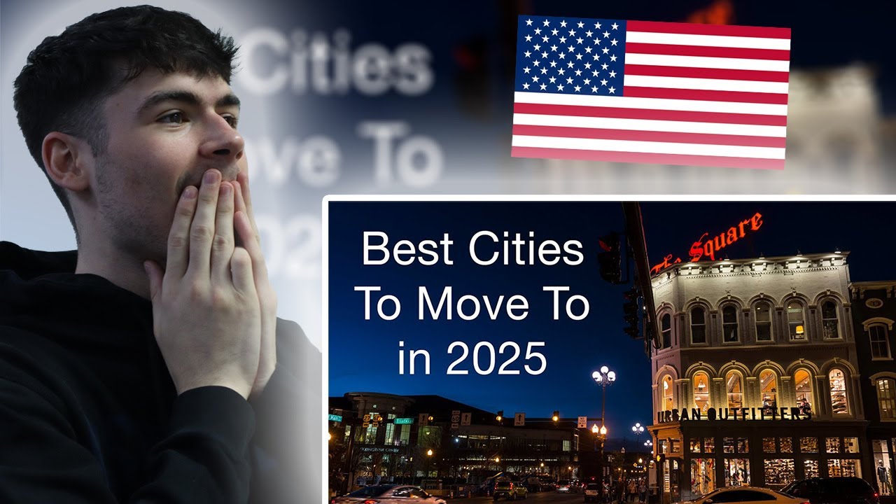 BRITS React to Top 10 Cities EVERYONE is MOVING TO in America in 2025