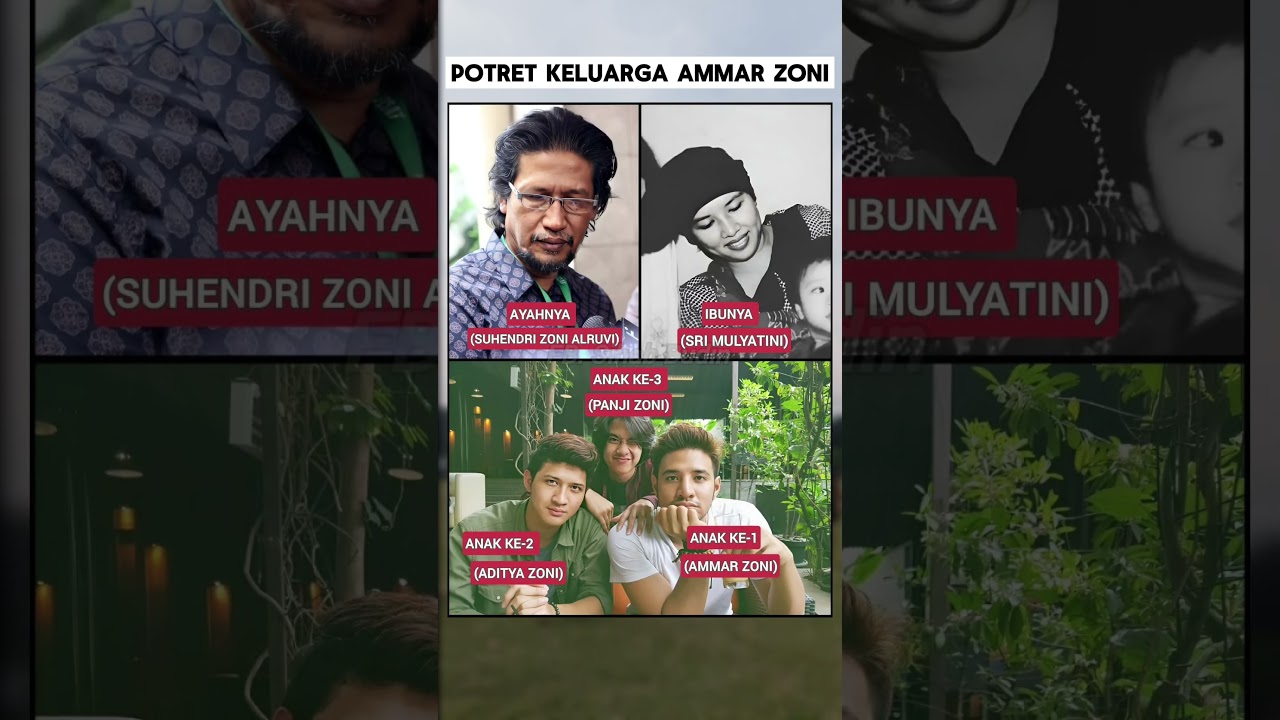 #viral #news potret keluarga Ammar zoni