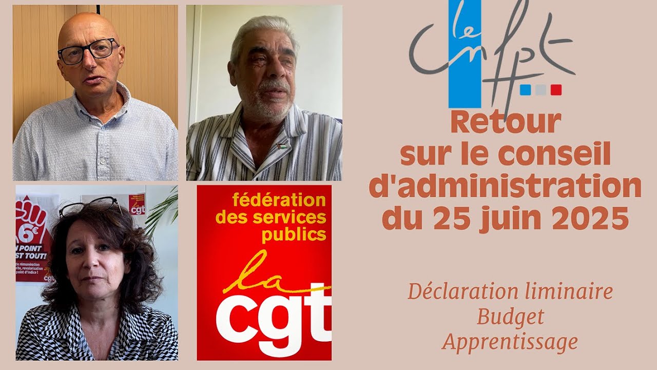 Retour sur le Conseil d'administration du CNFPT du 25 juin 2025