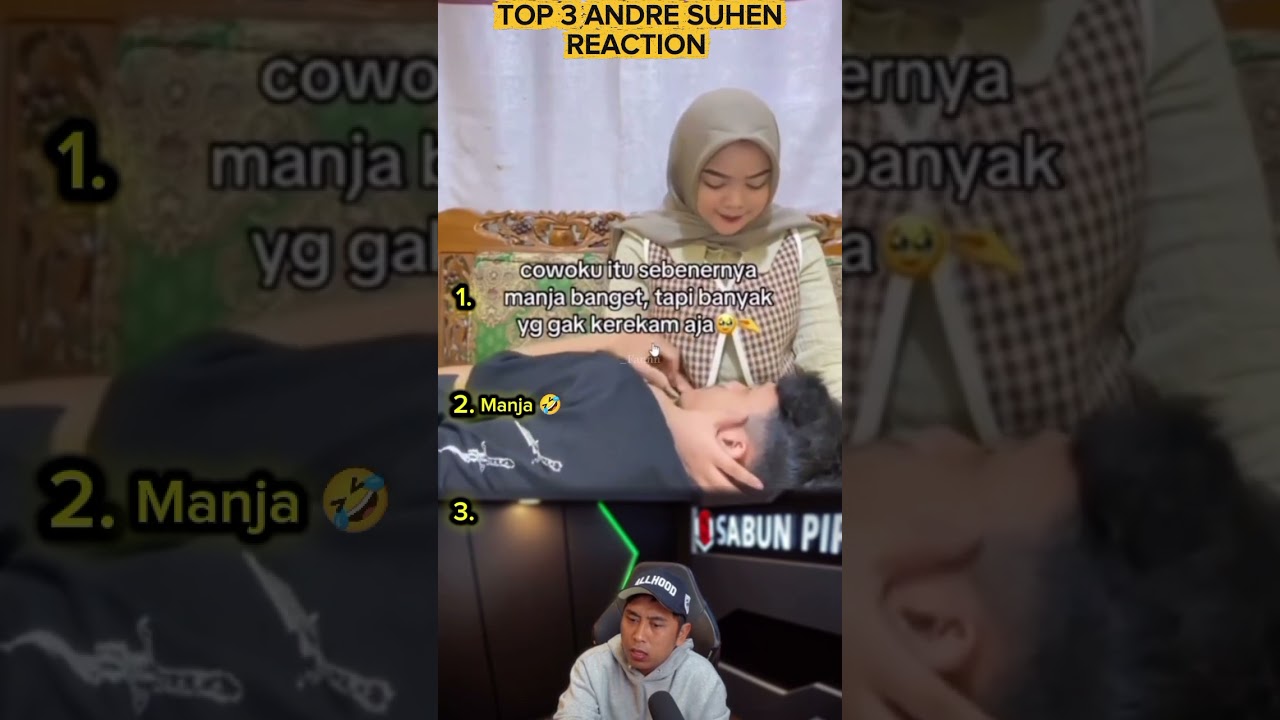 TOP 3 ANDRE SUHEN REACTION #reaction #andresuhen #react #trending #rizalmuk #shorts #shortvideo #fyp