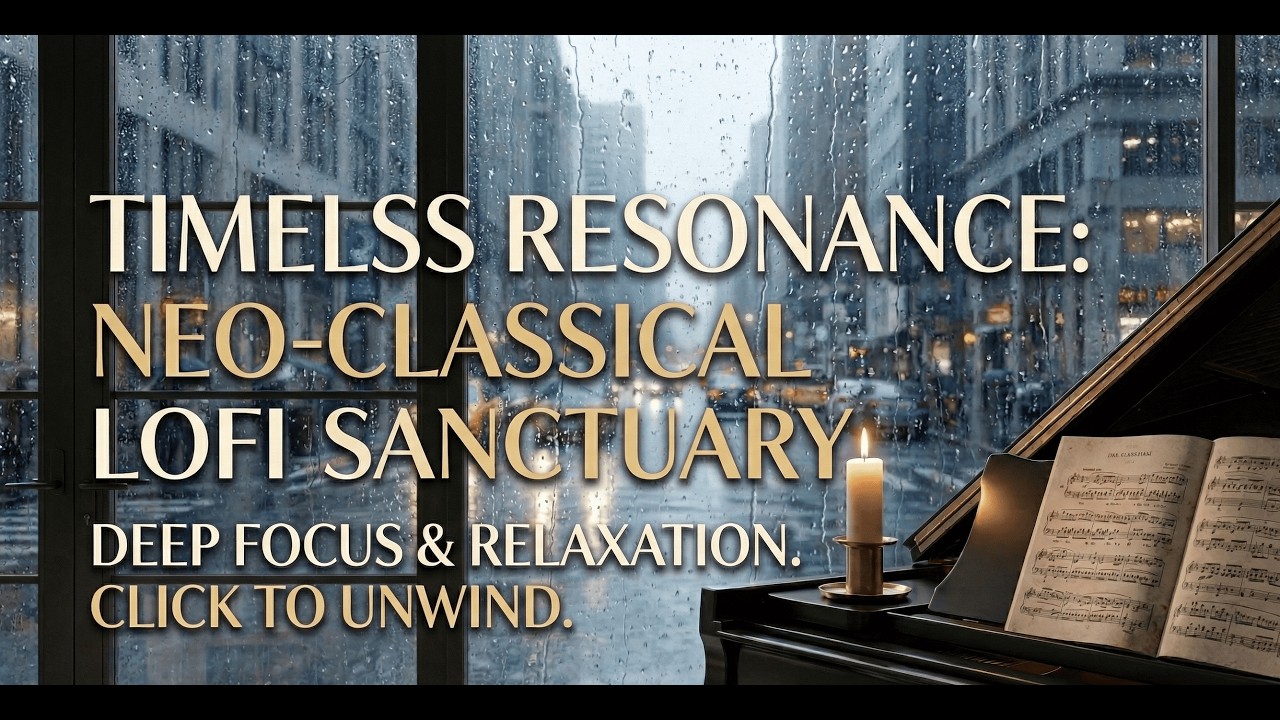 Timeless Resonance: Neo-Classical Lofi Sanctuary 🏛️☕ | Minimalist Piano for Deep Focus & Flow