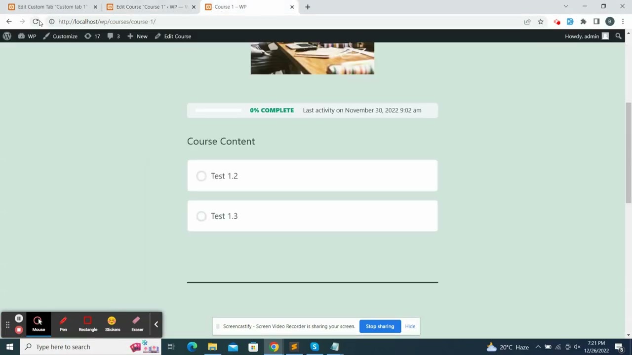 Display Custom Tabs on Specific LearnDash Course Categories and Tags
