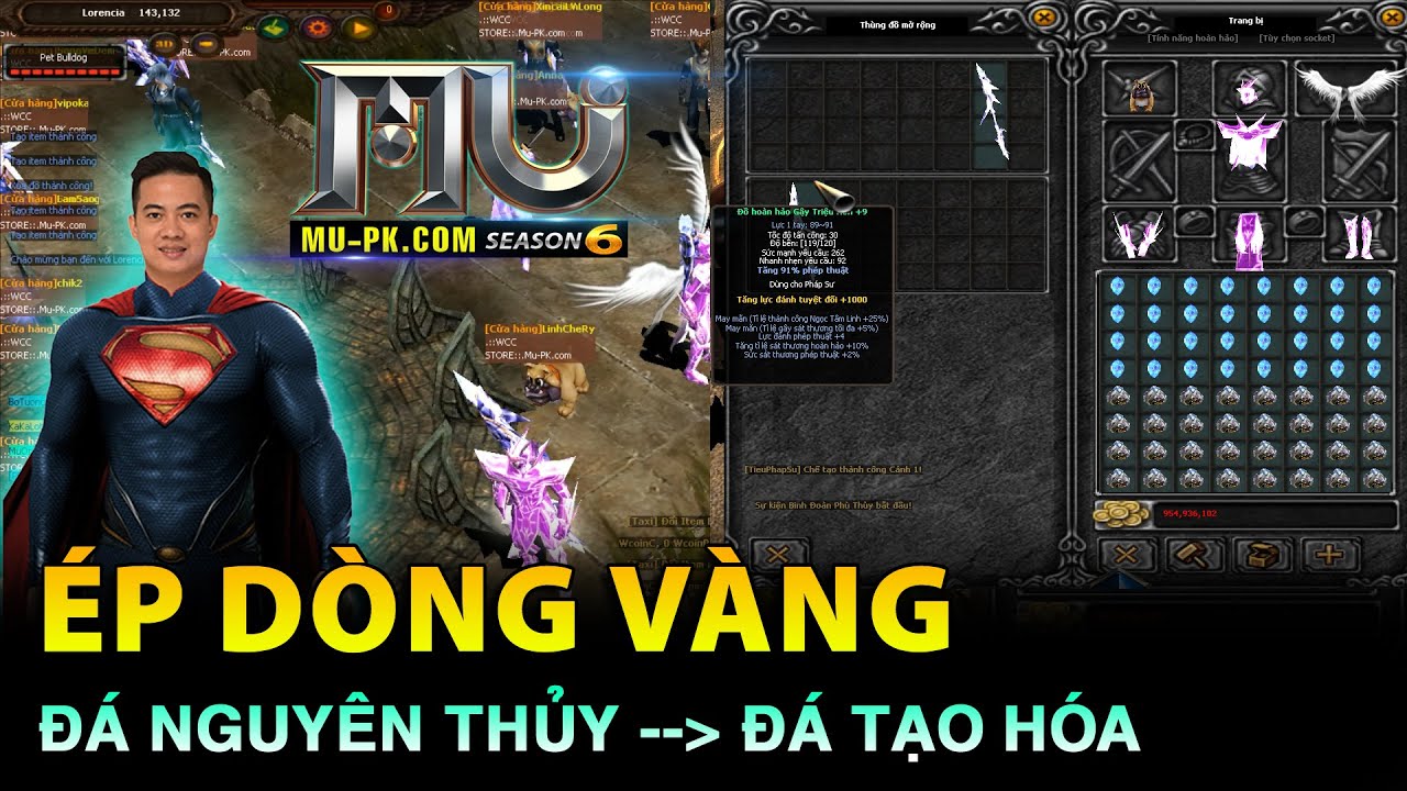 Hướng Dẫn Khảm Dòng Vàng Lên Trang Bị - Lê Minh Hài