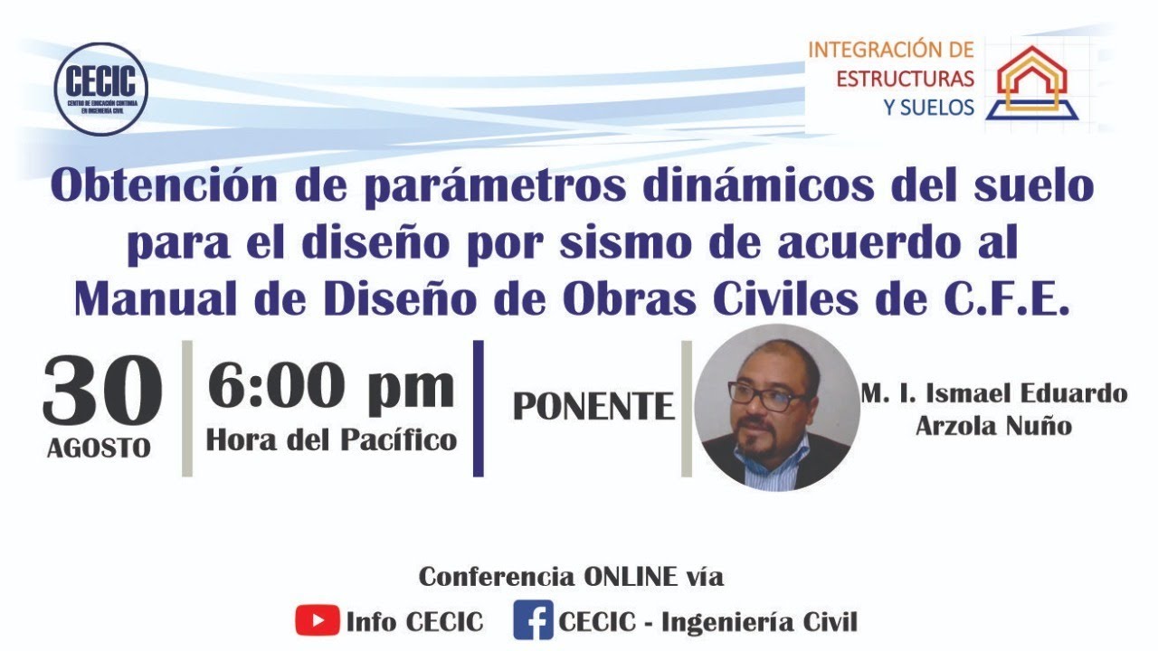 Obtención de parámetros dinámicos del suelo para el diseño por sismo