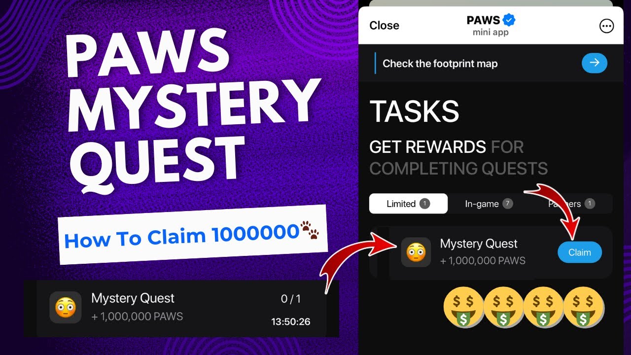 How To Complete Paws Mystery Quest Task | Paws mystery quest not working | 21 November