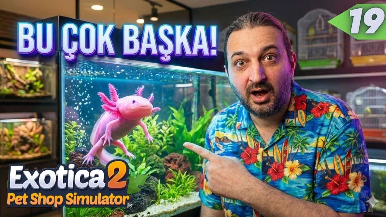 Aksolotl Aldık Golden'ımız Büyüdü Yeni Köpek Aldık ! | Exotica 2 Pet Shop Simulator Türkçe Bölüm 19