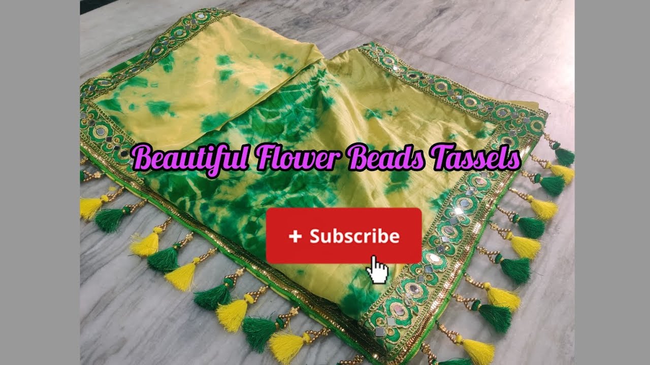 Easy & Elegant Flower Beads Tassels 💛🌼