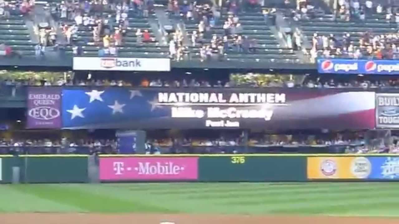 Mike McCready National Anthem 2015 Safeco Field