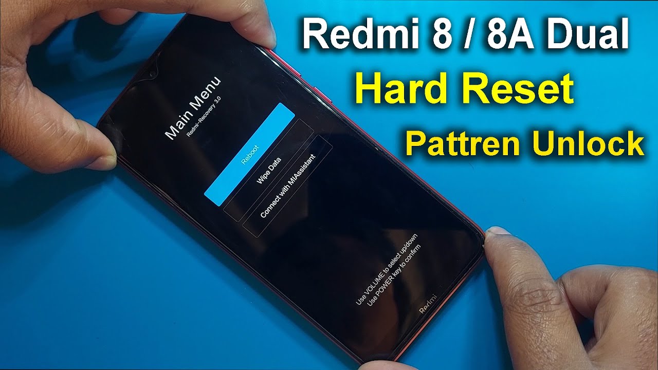Xiaomi Redmi 8A Hard Reset | Redmi 8A Dual Pattren Unlock || Factory Reset #2022