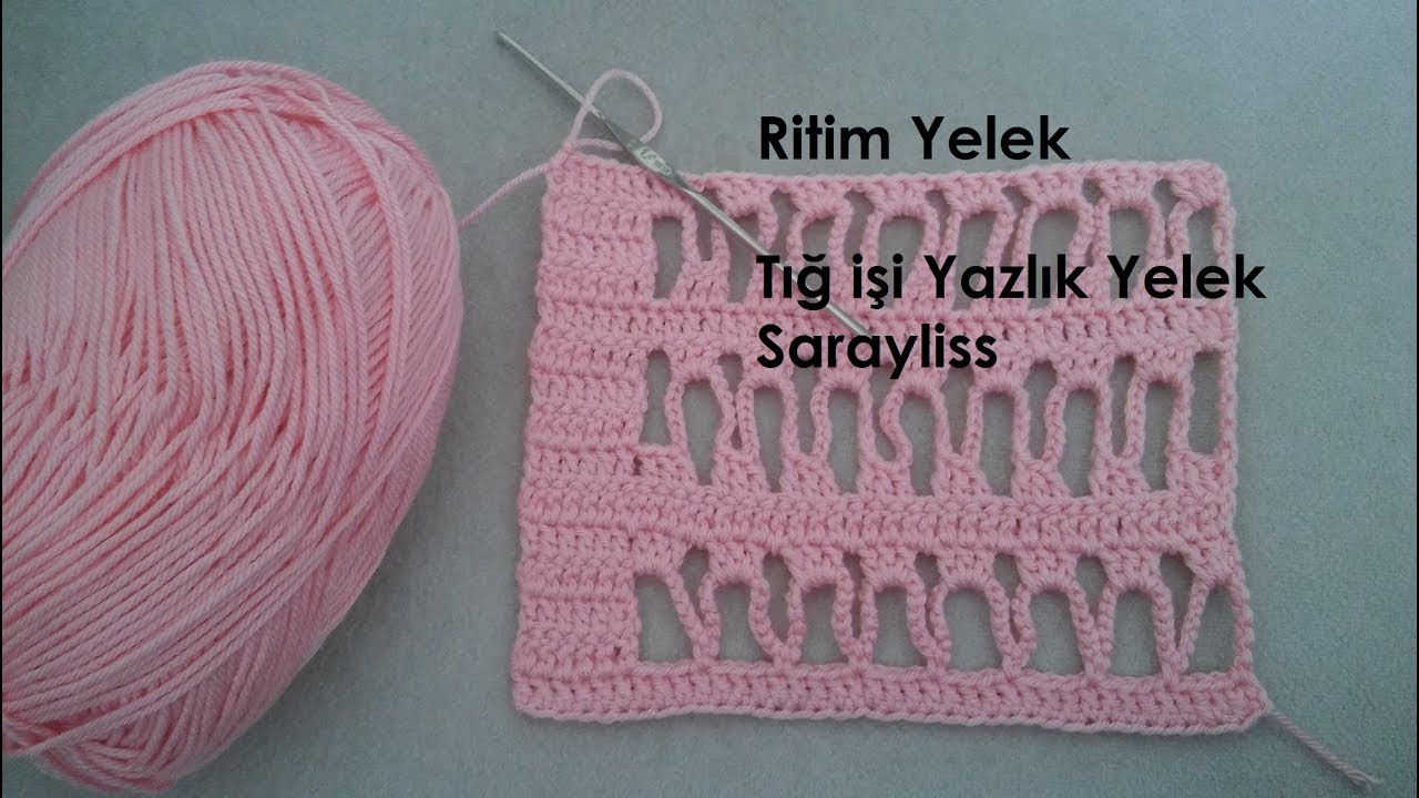 Ritim yelek Tığ işi Yazlık yelek