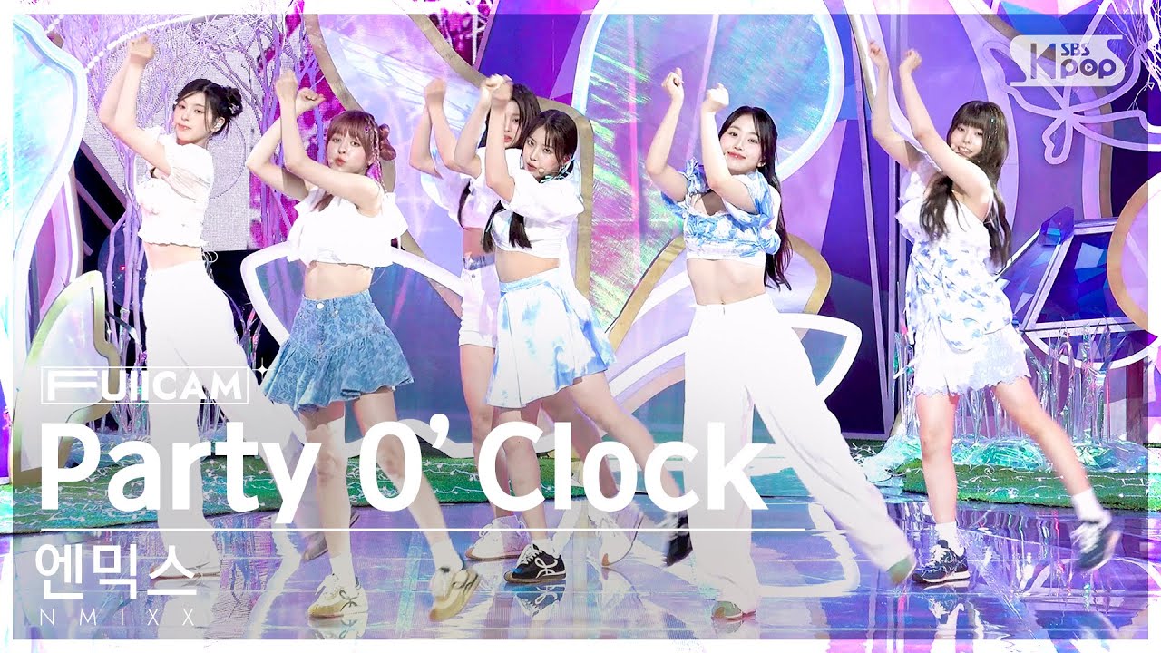 [안방1열 풀캠4K] 엔믹스 'Party O’Clock' (NMIXX FullCam)│@SBS Inkigayo 230716