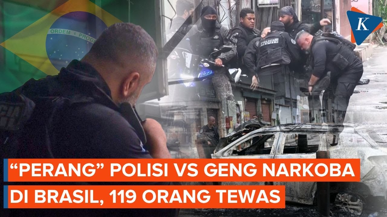 Baku Tembak Polisi Vs Geng Narkoba di Brasil, Korban Tewas Capai 119 Orang