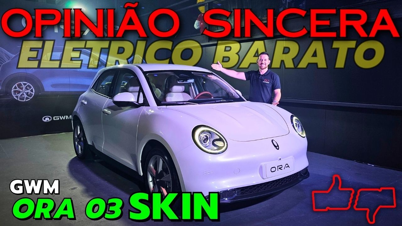 GWM Ora 03 SKIN - Test drive no CARRO elétrico BARATO muito bem EQUIPADO ! Melhor que BYD Dolphin?