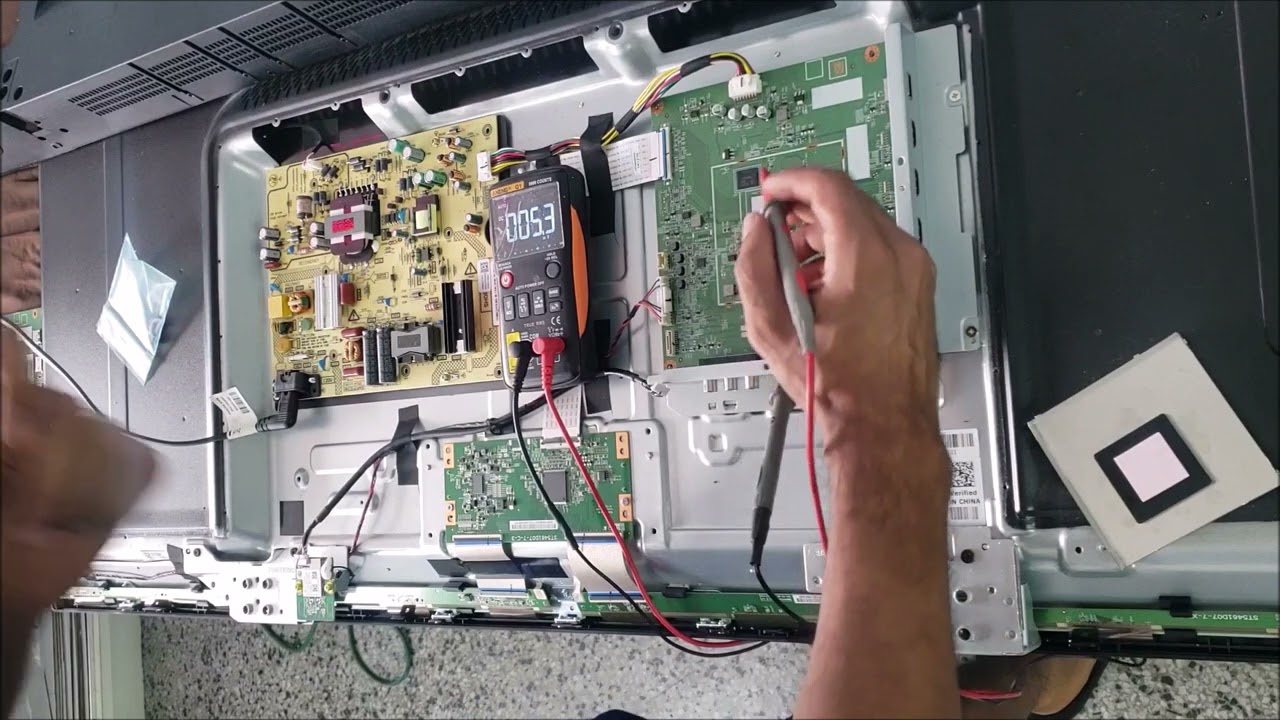 TV Toshiba TF 55A810U21 no power how to check voltages