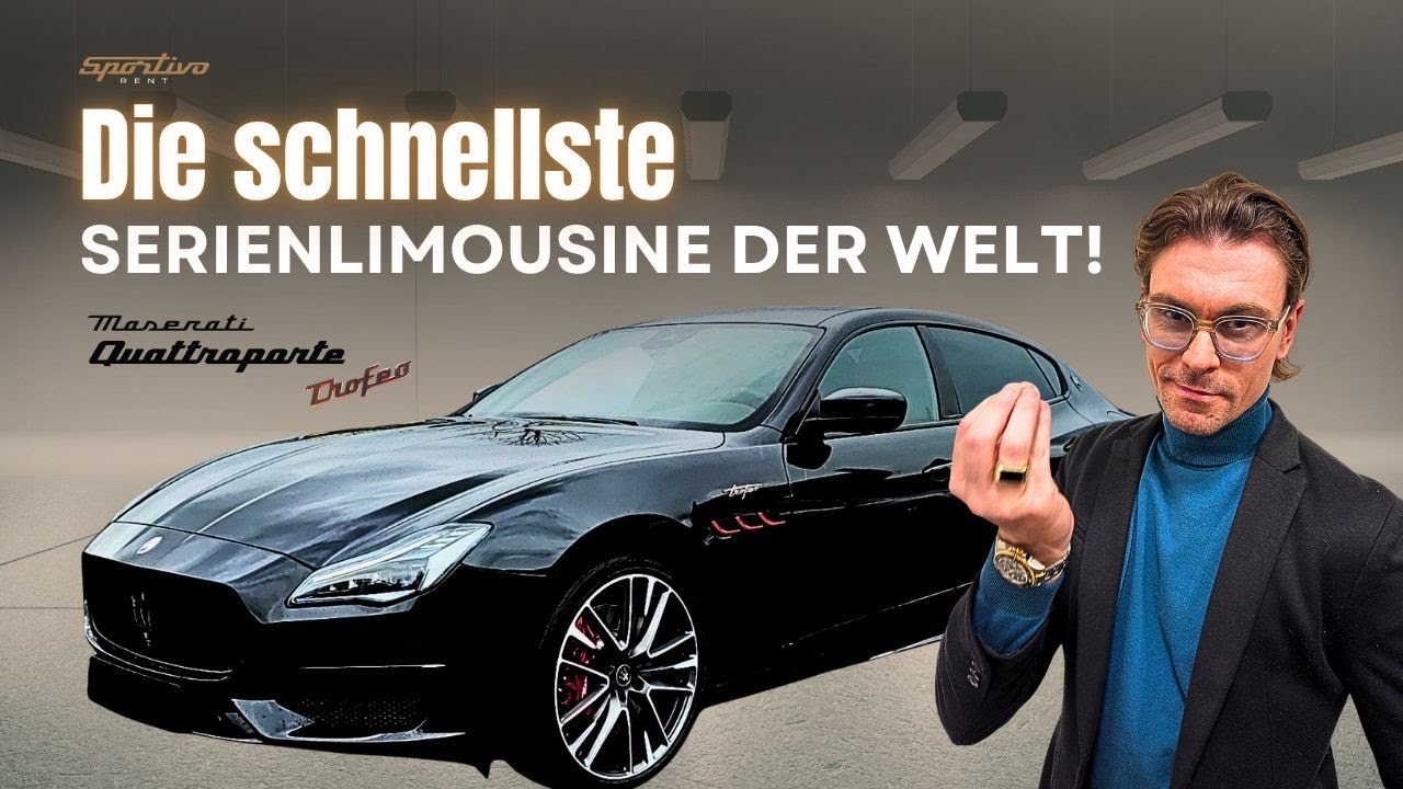 MASERATI QUATTROPORTE TROFEO – Die SCHNELLSTE Serienlimousine der WELT im Test!🔥
