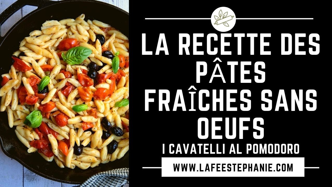 Pâtes fraîches maison et vegan  - recette des 