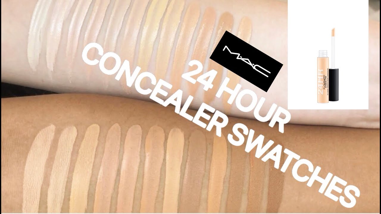MAC STUDIO FIX 24HOUR CONCEALER SWATCHES - DARKSKIN & LIGHTSKIN Shades
