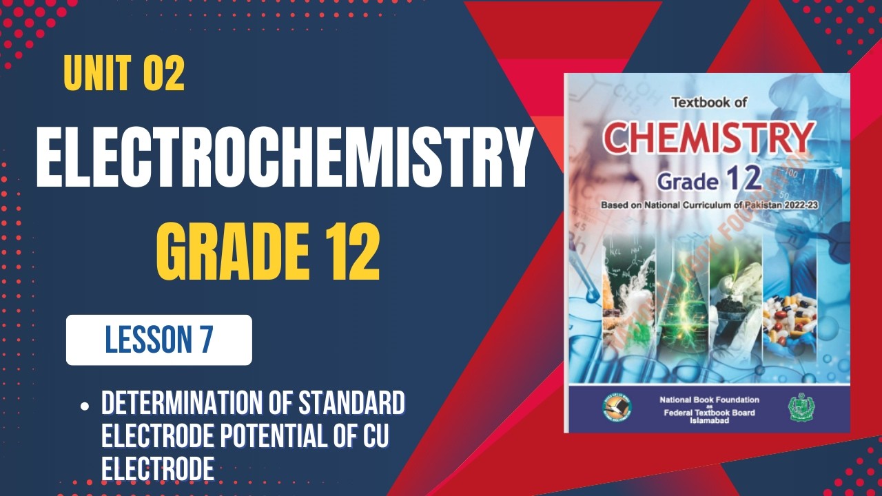 Unit 2 | Electrochemistry | Determination of Standard Electrode Potential of Copper Electrode 