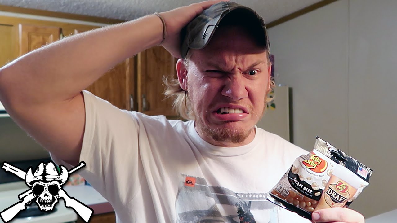 Trying BEER flavored jelly beans!!!