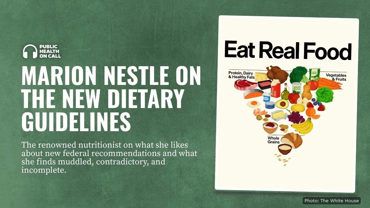 998 - Marion Nestle on the New Dietary Guidelines