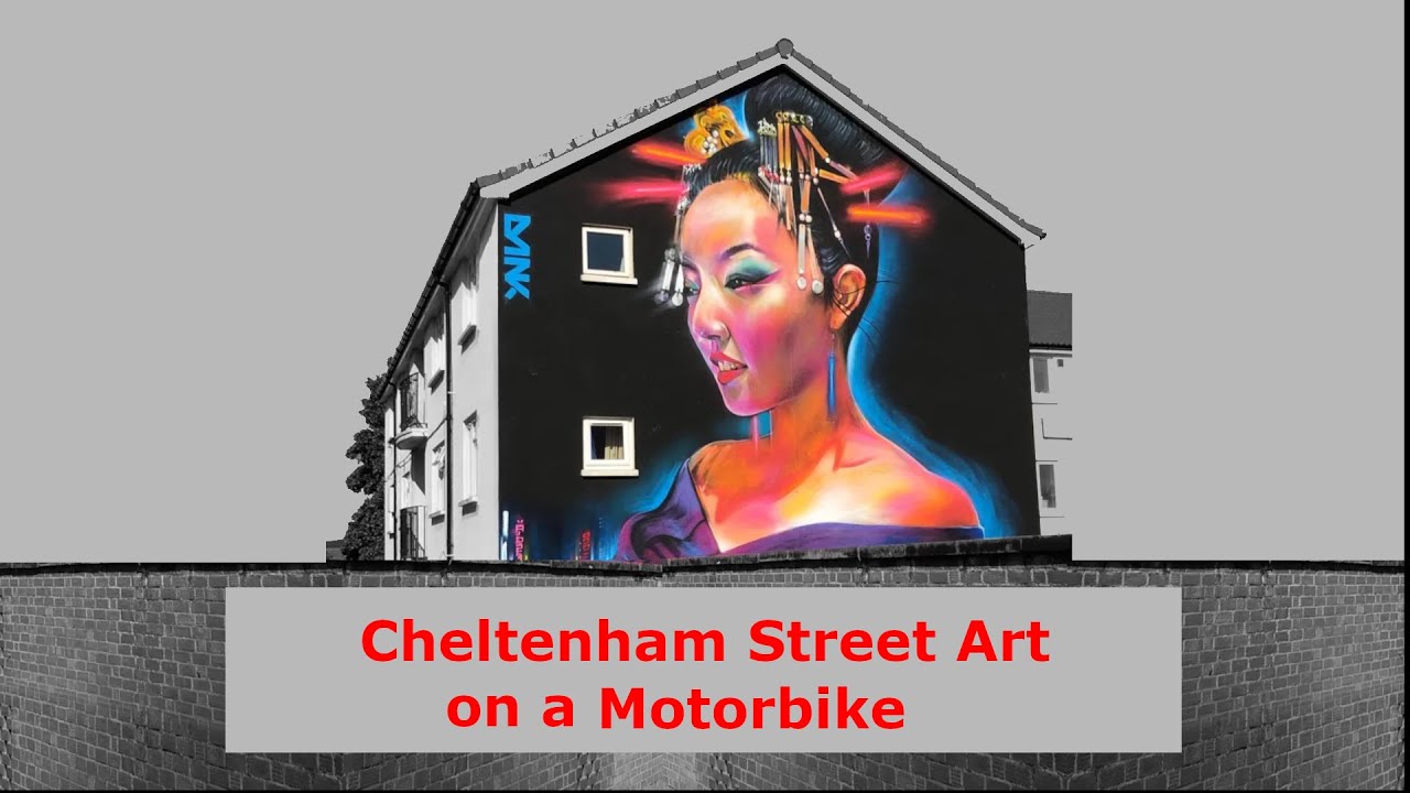 Cheltenham Street Art by motorbike with Markz900