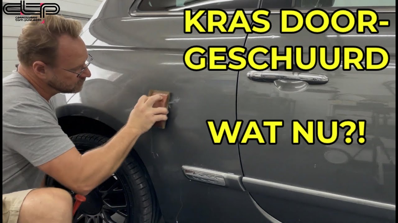Kras uitschuren en doorgeschuurd wat nu ?