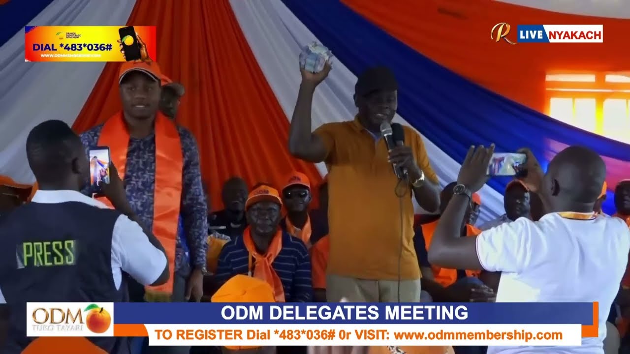PESA OTAS! Nyakach MP Aspirants RAISE Kshs450,000 within 5min to support ODM Membership Recruitment