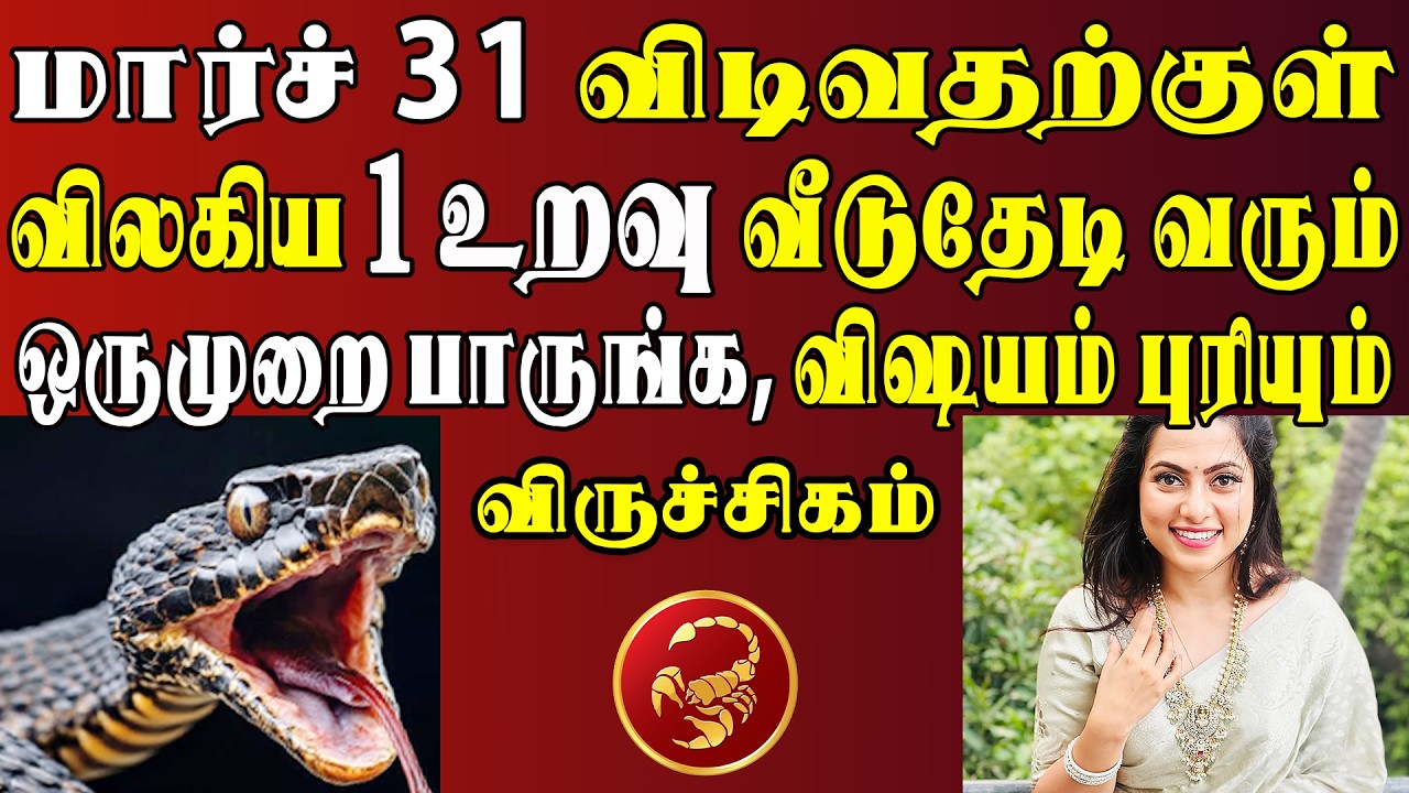 நம்பவே முடியலைனாலும் நடக்கப்போவது இதுதான் ! என்ஜாய் !! | Viruchigam Rasi | விருச்சிகம் ராசி