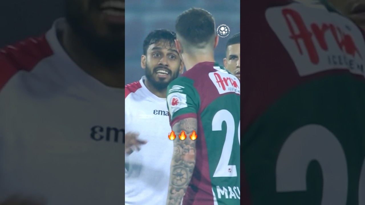 THE KOLKATA DERBY INTENSITY! 🍿 | #MBSGEBFC #ISL #KolkataDerby #shorts