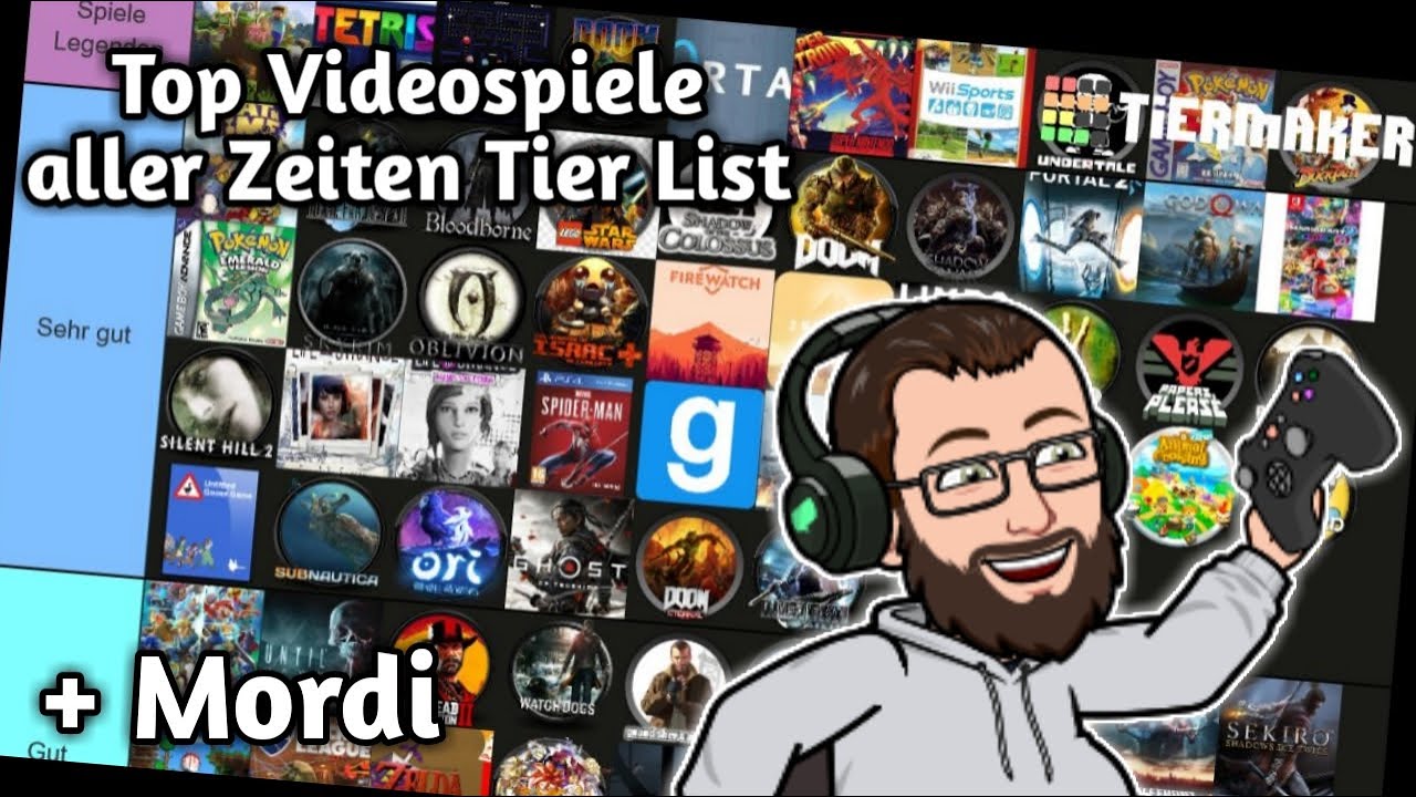 Greatest Videogames of all time Ranking mit Mordi & Zwergi | #TierMaker