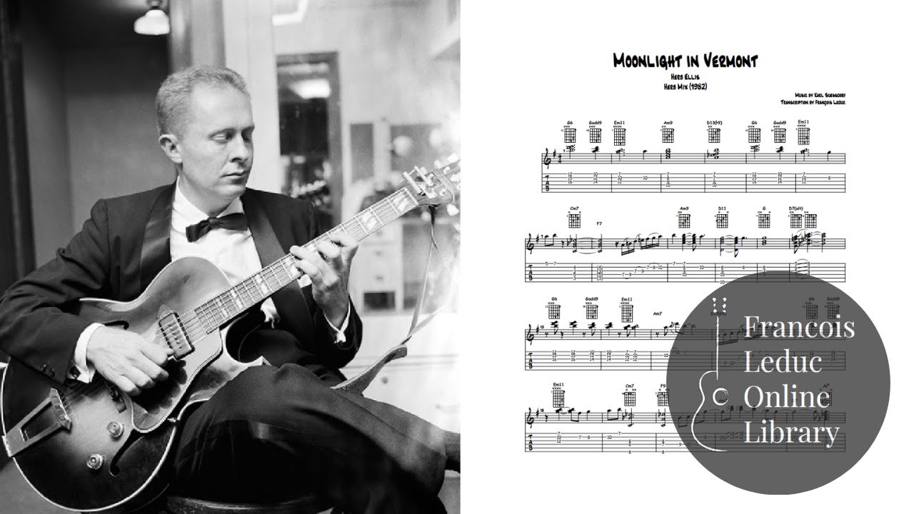 Moonlight in Vermont - Herb Ellis (Transcription)