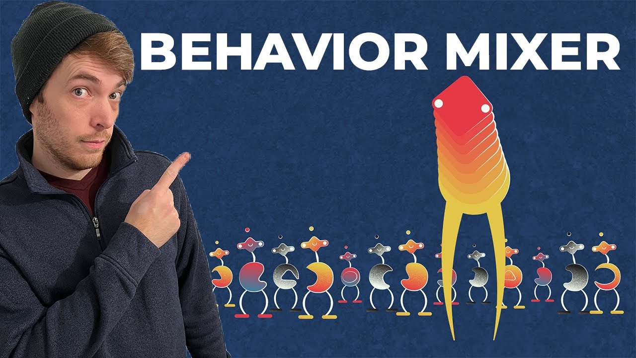 Use Cavalry's Behavior Mixer to make dynamic procedural animation!