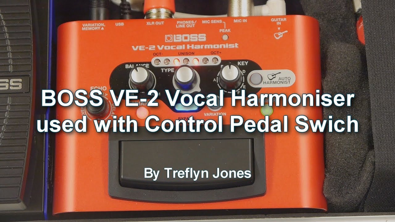 BOSS VE-2 VOCAL HARMONIST used with Control Pedal Switch