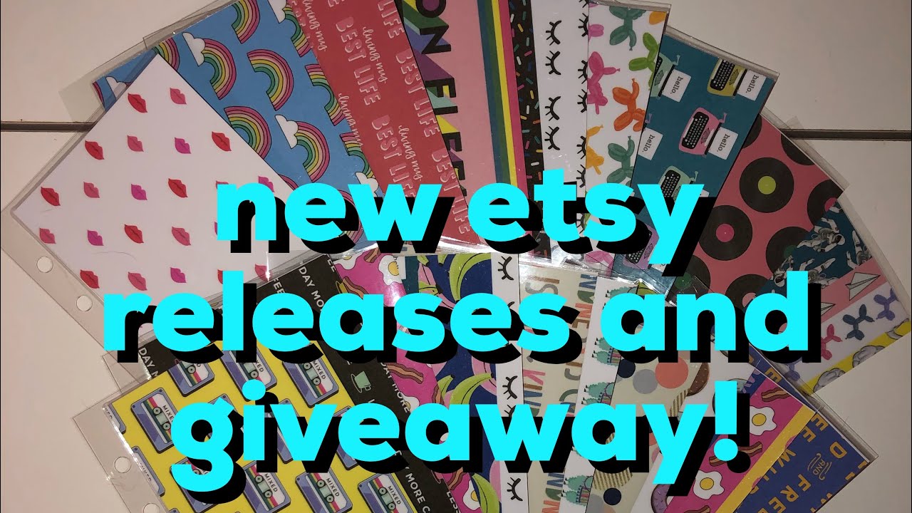 *NEW* etsy releases + GIVEAWAY